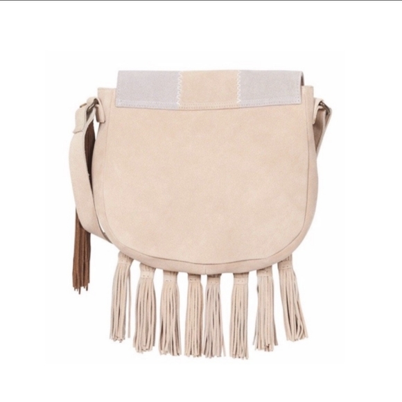 Spell Zephyr Fringe Suede Patchwork Bag - Picture 6 of 17
